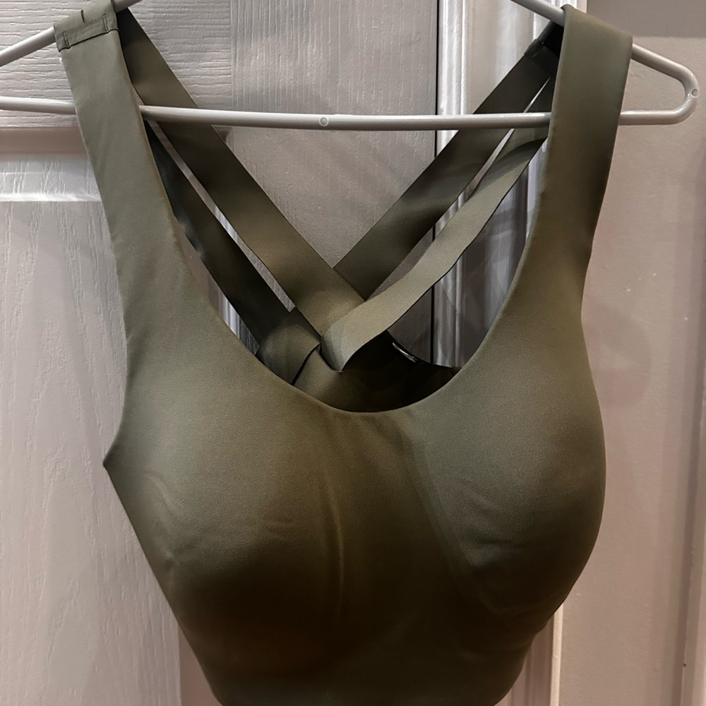 New Balance Olive Green Women's sports bra top